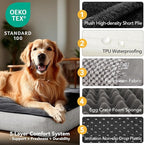 Deconovo Orthopedic Dog Bed for Medium & Large Dogs – Supportive Memory Foam with Washable Cover, Non-Slip Base – Comfort for Senior, Arthritic & Active Pets, Dark Grey, 36" Lx27 Wx3 Th