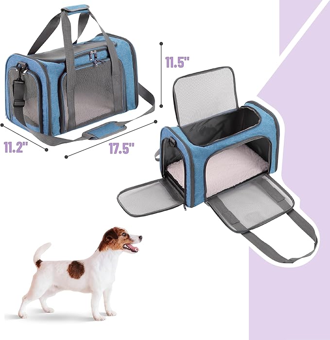 Mr. Pen Pet Carrier - Soft-Sided Cat & Dog Carrier Bag for Travel