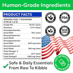 Bark&Spark Fish Oil for Dogs - Natural Omega-3 - Skin & Coat Support - Liquid Food Supplement for Pets - Natural EPA + DHA Fatty Acids for Joint Function, Immune & Heart Health 32oz - Salmon