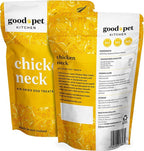 Pet Treats, Air-Dried, Natural, Single Ingredient Dog Treat, Free Range, Grain Free Dog Treats, Toppers, Snacks, Chicken Neck 2.8 oz