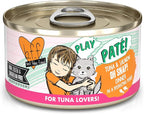 B.F.F. Play - Best Feline Friend Paté Lovers, Aw Yeah!, Tuna & Salmon Oh Snap! with Tuna & Salmon, 2.8oz Can (Pack of 12)