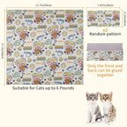 Cat Wrap for Grooming,Cat Wrap for Cutting Nails,Self-Adherent Soft Cat Blanket，Restrain The Cat to Keep Calm,Anti-Bite, Anti-Scratch, Wrap Anti-Escape Grooming Bags for Cats (Within 6lbs)