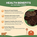 Gaines Family Farmstead Beef Chips for Dogs – 6 oz, Natural Single-Ingredient Dog Treats, High-Protein Rawhide-Free Chews, Healthy Grain-Free Snacks, Made in USA