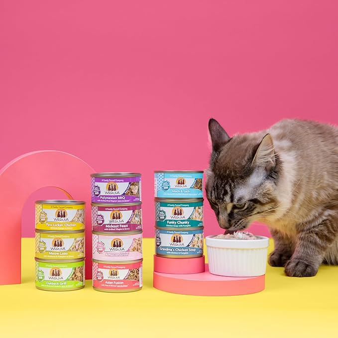 Weruva Classic Cat Food, Asian Fusion with Tuna & Shirasu in Gravy, 3oz Can (Pack of 24)
