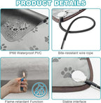 Cat Heating Pad, Heat Mat for Kittens, Heated Cat Bed, Waterproof, Cat Heating Pad Indoor, 23x17 in, Grey