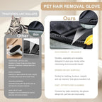 3PCS Pet Hair Removal Glove for Cats, Upgraded Five-Finger Electrostatic Pet Hair Remover Glove, Reusable Magic Brush Pet Hair Removal Tool for Laundry, Couch, Carpet & Car Seat
