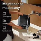 PETLIBRO Upgrade Cat Water Fountain, Dockstream 2 Smart App Monitoring Pet Water Fountain for Cats Indoor, 3L/101oz Cat Fountain Stainless Steel Tray for Drinking, 5G WiFi Auto Cat Water Dispenser Dog