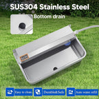 Automatic Water Dispenser for Dog, 6L Dog Water Bowl Dispenser, Large Stainless Steel Indoor/Outdoor Water Feeder Suitable for Dogs Livestock Chicken Horse, Easy to Clean