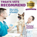 Dog Dental Treats – Vet VOHC Approved – Delicious Chicken Protein – Removes Tartar with Cleaning Comb Shape – Dental Dog Treats for Small Dogs (24oz, 42 Count)