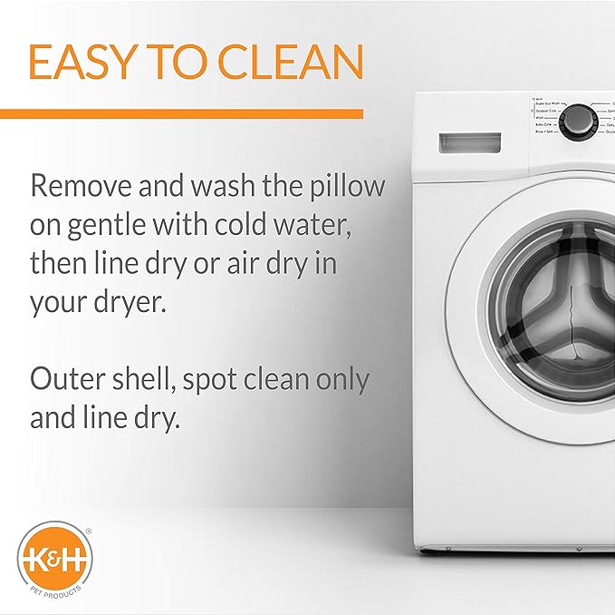 K&H Pet Products Thermo-Kitty Mod Dream Pod Heated Cat Bed for Large Cats, Indoor Heated Cat Cave, Thermal Cat Mat Hideaway for Small or Large Cats and Kittens 22 Inches Tan/Black