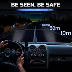 Light Up Dog Collar Rechargeable, LED Glow Collar in Dark with 3 Flash Mode for Outdoor Night Walking Visible Safe, Adjustable Waterproof Dog Light for Small Medium Large Breed, Blue, M