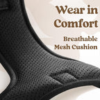 rabbitgoo Dog Harness for Large, No Pull Pet Harness with 3 Buckles, Adjustable Soft Padded Vest with Control Handle, Walking Reflective Pet Vest for Extra Large Dogs, Black, XL