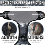 AUROTH Tactical Dog Harness for Small Medium Large Dogs No Pull Adjustable Pet Harness Reflective K9 Working Training Easy Control Pet Vest Military Service Dog Harnesses (XL, Black Ink)