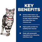 Hill's Science Diet Indoor, Adult 1-6, Easy Litter Box Cleanup, Wet Cat Food, Ocean Fish Minced, 5.5 oz Can, Case of 24