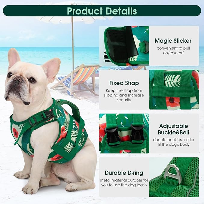 Kuoser Dog Life Jacket High Flotation XXL, Reflective Dog Life Vest for Swimming Boating, Adjustable Dogs lifejacket with Rescue Handle for, Safety Pet Life Preserver Floats for Summer Vacation, 2XL