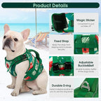 Kuoser Dog Life Jacket High Flotation XXL, Reflective Dog Life Vest for Swimming Boating, Adjustable Dogs lifejacket with Rescue Handle for, Safety Pet Life Preserver Floats for Summer Vacation, 2XL