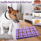 Silicone Snuffle Mat for Small Medium Dogs,Slow Feeder Lick Mat for Pet Slow Down Eating,Encourages Natural Foraging Skill,Interactive Feed Game Toy Lick Mat Bowl for All Breed Dog