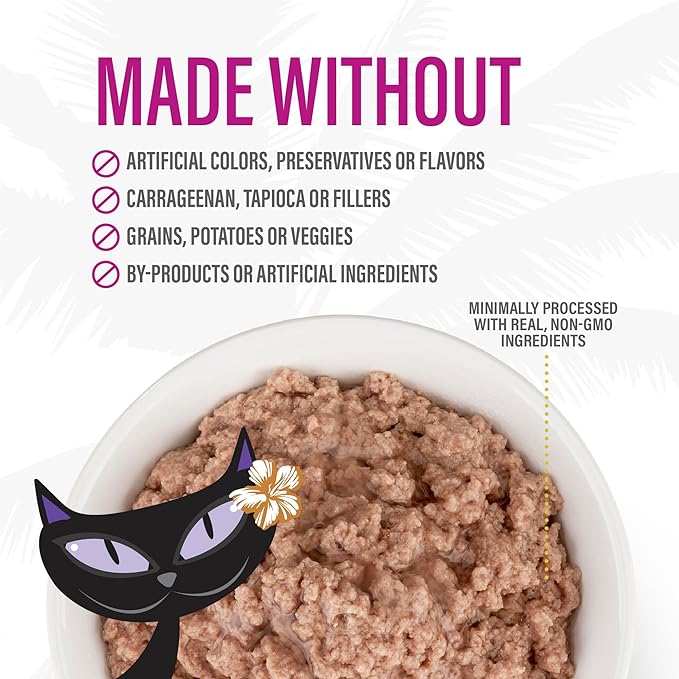Tiki Cat After Dark Soft Pate, Turkey & Turkey Liver, High-Protein Ingredients, Wet Cat Food for Adult Cats, 3 oz. Can (12 Count) (Packaging May Vary)