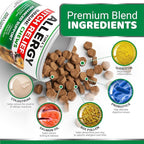 2-Pack Dog Allergy Relief Chews - Dog Itching Skin Relief Treatment Pills - Anti-Itch Chewables - Itchy and Paw Licking - Hot Spots - Omega 3 Fish Oil - Dry Skin & Coat Supplement