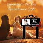 Custom Pet Grave Markers Dog Outdoor | Memorial Burial Markers for Your Furry Friend | Cemetery Grave Pet Headstones for Dogs | Custom with Photo Resting Place Sign for Paw Companions