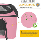Soft-Sided Cat Carrier Bag Backpack Portable Breathable Collapsible Pet Carrier for Cats Kitten Puppy Small Dogs - Pink