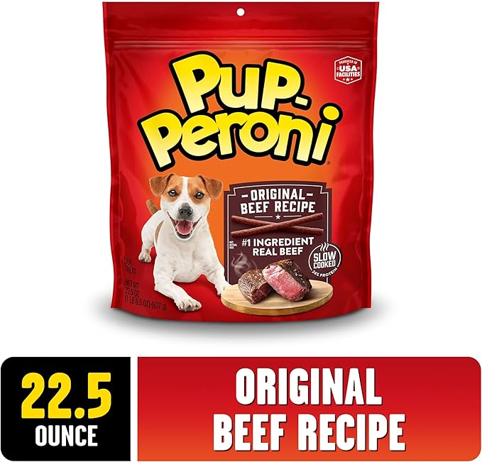Pup-Peroni Dog Treats, Original Beef Flavor, 22.5 Ounce, Made with Real Beef