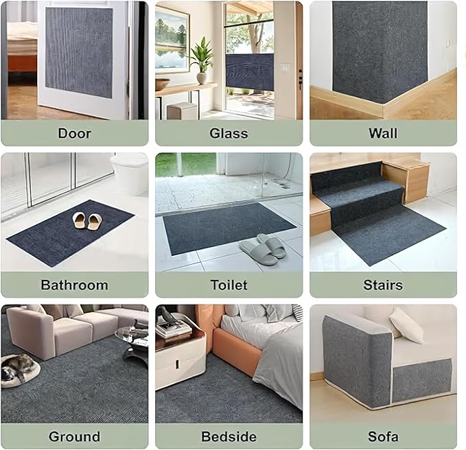 Cat Scratching Mat, Couch Cat Scratch Protector 78.7"x15.8", Cat Scratcher Self-Adhesive Carpet for Furniture Protection, Cat Scratch Post Replacement, DIY Cat Tree Climbing Shelves (Khaki)