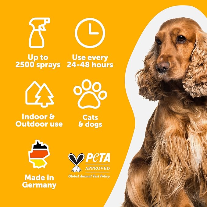 Anti Cat & Dog Urine Spray - 17 Fl Oz - No More Marking Spray for Dogs & Cats - Non-Staining Potty Training Spray for Dogs & Cats - Effective Don't Pee Here Spray for Dogs - Made in Germany