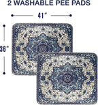 PUPIBOO Washable Pee Pads for Dogs and Cats - Super Absorbent Reusable Puppy Training Pads - 100% Waterproof, Leak-Proof & Non-Slip Whelping Pads for Pet Housebreaking