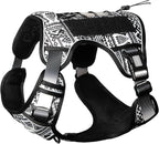 AUROTH Tactical Dog Harness for Large Dogs No Pull Adjustable Pet Harness Reflective K11 Working Training Easy Control Pet Vest Military Service Dog Harnesses