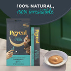 Reveal Natural Lickable Purée Cat Treats, Grain Free and Made with Limited Ingredients, Tuna Recipe Squeeze Up Cat Treats (40 x 0.5 oz Sachet Multipack)