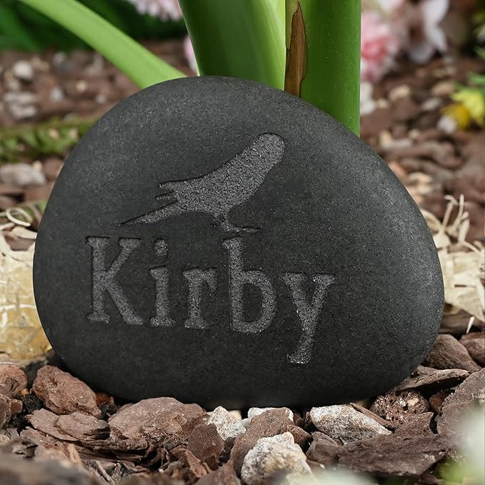 Bird Memorial Stone | Personalized Tribute for Cherished Bird | Heartfelt Engraved Bird Keepsake | Bird Loss Gift | Bird Sympathy Gifts | Bird Memorial Gift