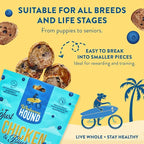 Just Chicken & Blueberry Chips | Two Premium Ingredient & Healthy Dog Treats Rich in Antioxidants | All Natural Canine Rewards | All Breed Sizes Dog Training Treats | Made in USA - 3oz