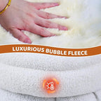 4 in 1 Self Warming Burrow Cat Bed, Pet Hideway Sleeping Cuddle Cave (Style2- Cream)