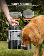 Portable Dog Water Bottle Bowl - 95 oz Travel Water Bowl Dispenser for Dogs Leak Proof, Suitable for Large Pet Drinking, A Must Have for Outdoor, Camping, Walking, Beach, Hunting, and Other Scenes