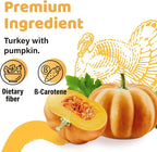 iPaw Turkey Dog Treats, All Natural Human Grade Dog Treat, Suitable for Training chew, US Sourced Raw Material, Hypoallergenic, Rawhide Alternative, Braided Stick (Pumpkin)