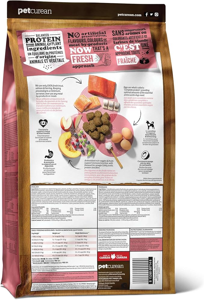 Now Fresh Grain-Free, Dry Dog Food, Real Trout, Salmon and Herring Adult Recipe, All Breed Size, 22 lb Bag