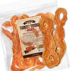 Gootoe Turkey Tendon Dog Treats, Rope (L) 1 lb, USA-Sourced Turkey Tendon, Natural Snack, Premium Puppy Chews, Hypoallergenic, Rawhide Free, Reseal Value Bag, Sizes for Large Dogs