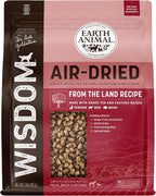 Earth Animal Wisdom Air Dried Dog Food | From The Land Recipe Premium Natural Dog Food | Venison, Beef, Bison | All Breeds & Ages | Made in The USA | 2 Pound Bag