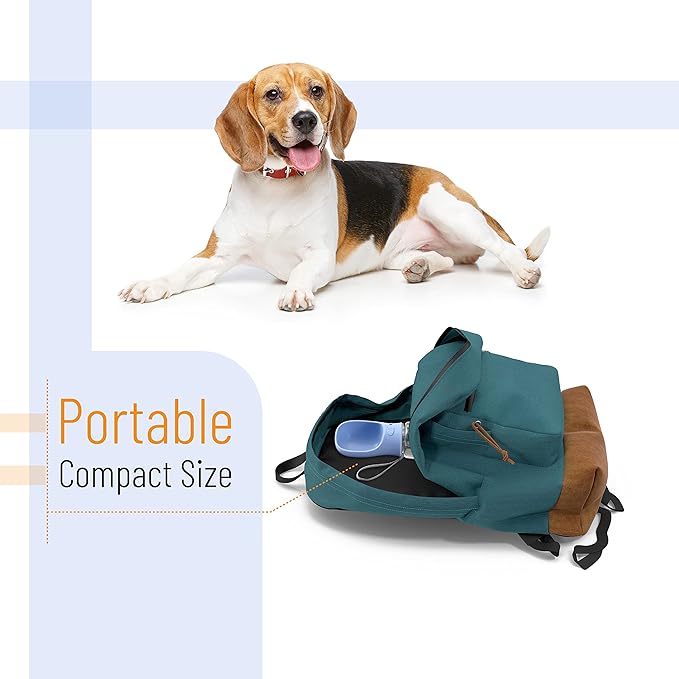 Mr. Pen Portable Dog Water Bottle - 19oz, Blue, Travel & Dispenser for Dogs, Not Dishwasher Safe