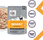 I and love and you Feed Meow Boost Wet Cat Food - Chicken - Antioxidants & Vitamins for Vitality, Grain Free, Shredded, 3oz Pack of 12