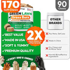 Dog Urine Neutralizer for Lawn - 170 Green Lawn Chews for Dogs - Pee Grass Burn Spot Saver Caused by Dog Urine with Probiotics & Digestive Enzymes - Advanced Gut Health Supplement, Rocks