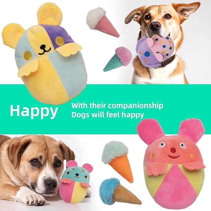 Puppy Dog Squeaky Toys (Dog Toys(20pack))