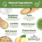 Whimzees Wellness Brushzees Dog Dental Treats, Natural Chews, Small Size Stick, (24 Count)