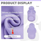 KOOLTAIL Basic Dog Hoodie - Soft & Warm Dog Hoodie Sweater with Leash Hole and Pocket, Pet Winter Coat, Cold Weather Clothes Sweatshirt for Small Medium Large Dogs Puppy Cat Boys Girls Lavender M
