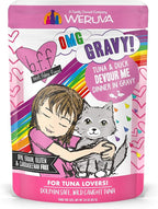 Weruva B.F.F. OMG - Best Feline Friend Oh My Gravy!, Tuna & Duck Devour Me with Tuna & Duck in Gravy Cat Food, 3oz Pouch (Pack of 12)