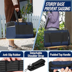 Dog Carrier Soft/Cat Crates Large Cat 20 to 25 pounds/Softsided Pet Car Travel Carry Bag 15 Pound Puppy/Top Open Transport Kennel Navy
