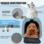 Carriers Soft-Sided Large Pet Carrier for Cats Dogs Small Animals Up to 35Lbs,Top Load Carrier,Ventilated Design,Portable Cat Carrier Airline Approved(X-Large, Grey)