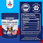 Fresh Breathies, All-Natural Dental Chews for Dogs, Dog Breath Treatment That Supports Gut Health and Immune System, Dog Teeth Cleaning Chews, Dental Treats for Dogs Made in The USA, 30 Count