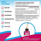 Cat & Dog Urinary Tract Infection Treatment & Natural UTI Medicine Cranberry & D-Mannose -Kidney+Bladder Support - Best Incontinence, Bladder Stones - Pet Renal Health & Care Drops